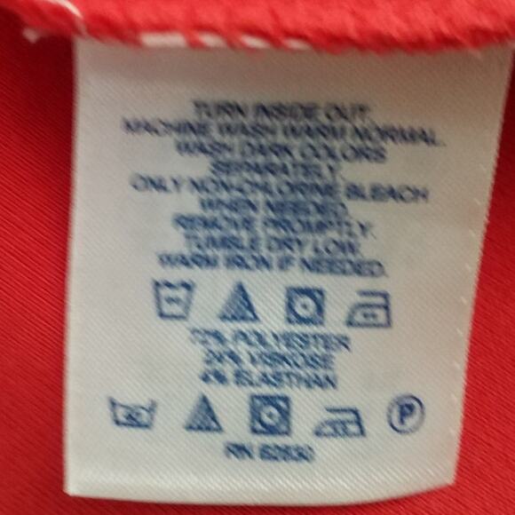 Lands’ End Red Wrap Dress Womens Small 6-8 Belted Fit Flare Classic Chic - Picture 5 of 6